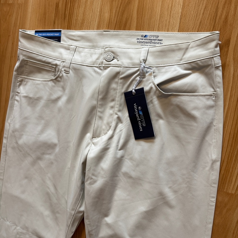 NEW Vineyard Vines On The Go OTG Tech Knit 5 Pocket Performance Golf Pants 34x30